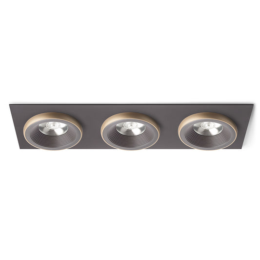 RENDL recessed light SHARM SQ III recessed brown/pearl gold 230V LED 3x10W 24° 3000K R13262 1