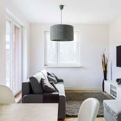 RENDL pendant lamp AINO 40 pendant grey chrome 230V LED E27 15W R13275 3