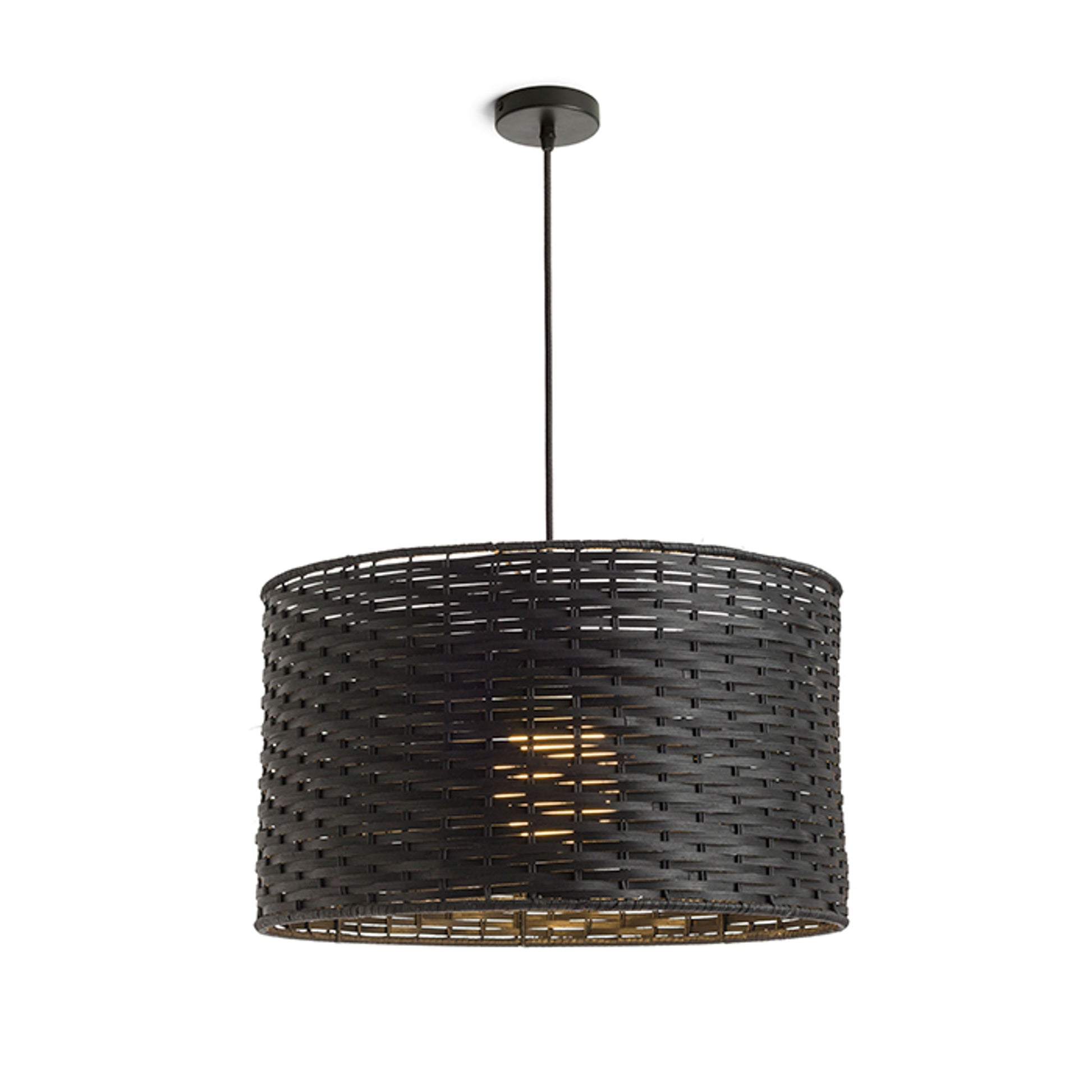 RENDL pendant lamp FIATLUX 41/24 pendant black bamboo 230V LED E27 15W R13398 1