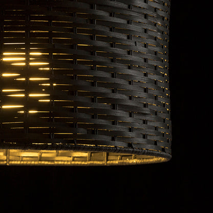RENDL pendant lamp FIATLUX 41/24 pendant black bamboo 230V LED E27 15W R13398 4