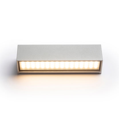 RENDL outdoor lamp CAMARGUE wall silver grey satinated glass 230V LED 6W IP65  3000K R13527 3