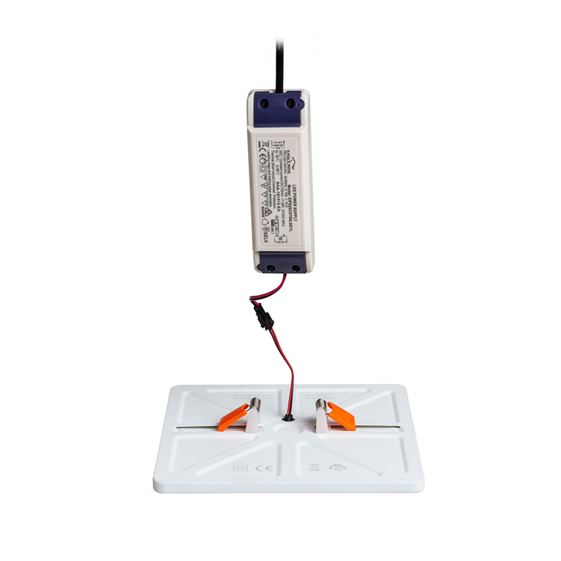 RENDL recessed light BJORK SQ 20 recessed white 230V LED 18W 3000K R13590 4
