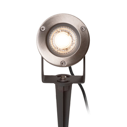RENDL outdoor lamp BLUESTAR on spike anthracite grey  230V LED GU10 8W IP65 R13630 5