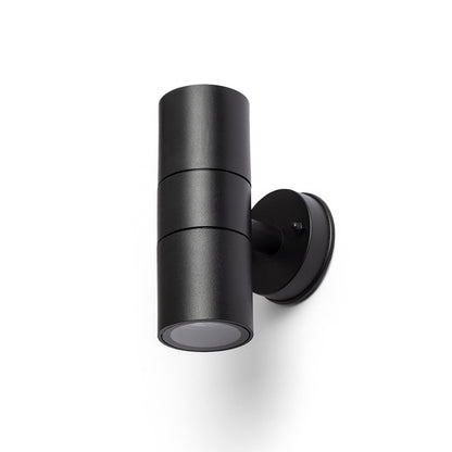 RENDL outdoor lamp SORANO II wall black plastic 230V LED GU10 2x8W IP44 R13634 4