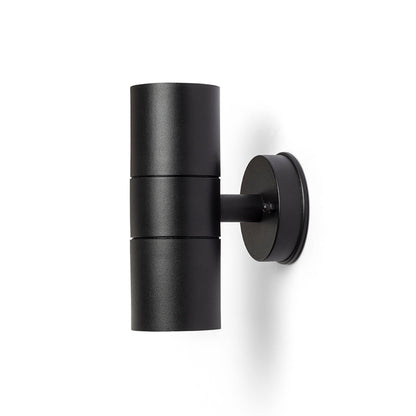 RENDL outdoor lamp SORANO II wall black plastic 230V LED GU10 2x8W IP44 R13634 5