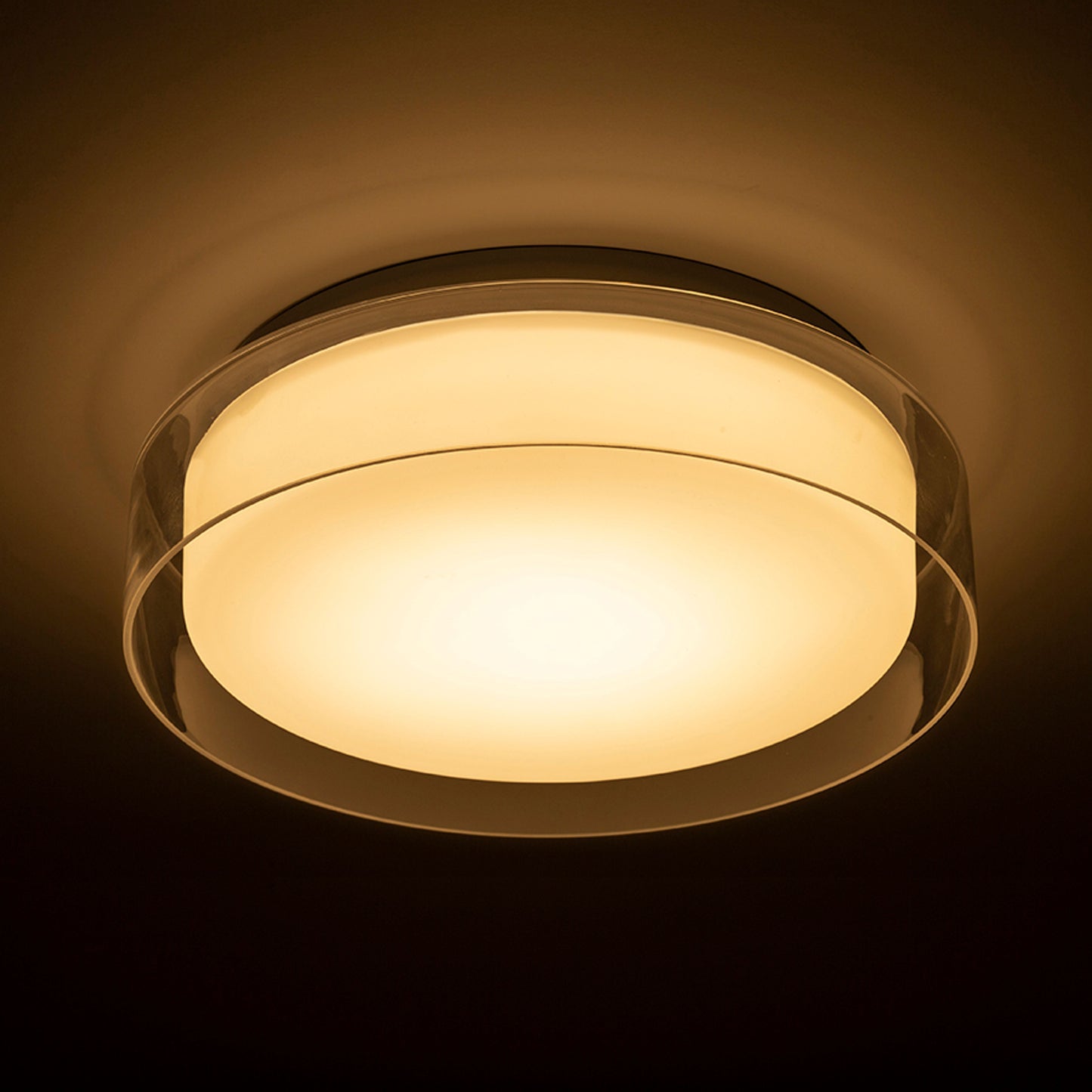 RENDL surface mounted lamp VENICE LED 30 ceiling  clear glass/opal-colored glass/chrome 230V LED 12W IP44  3000K R13685 4