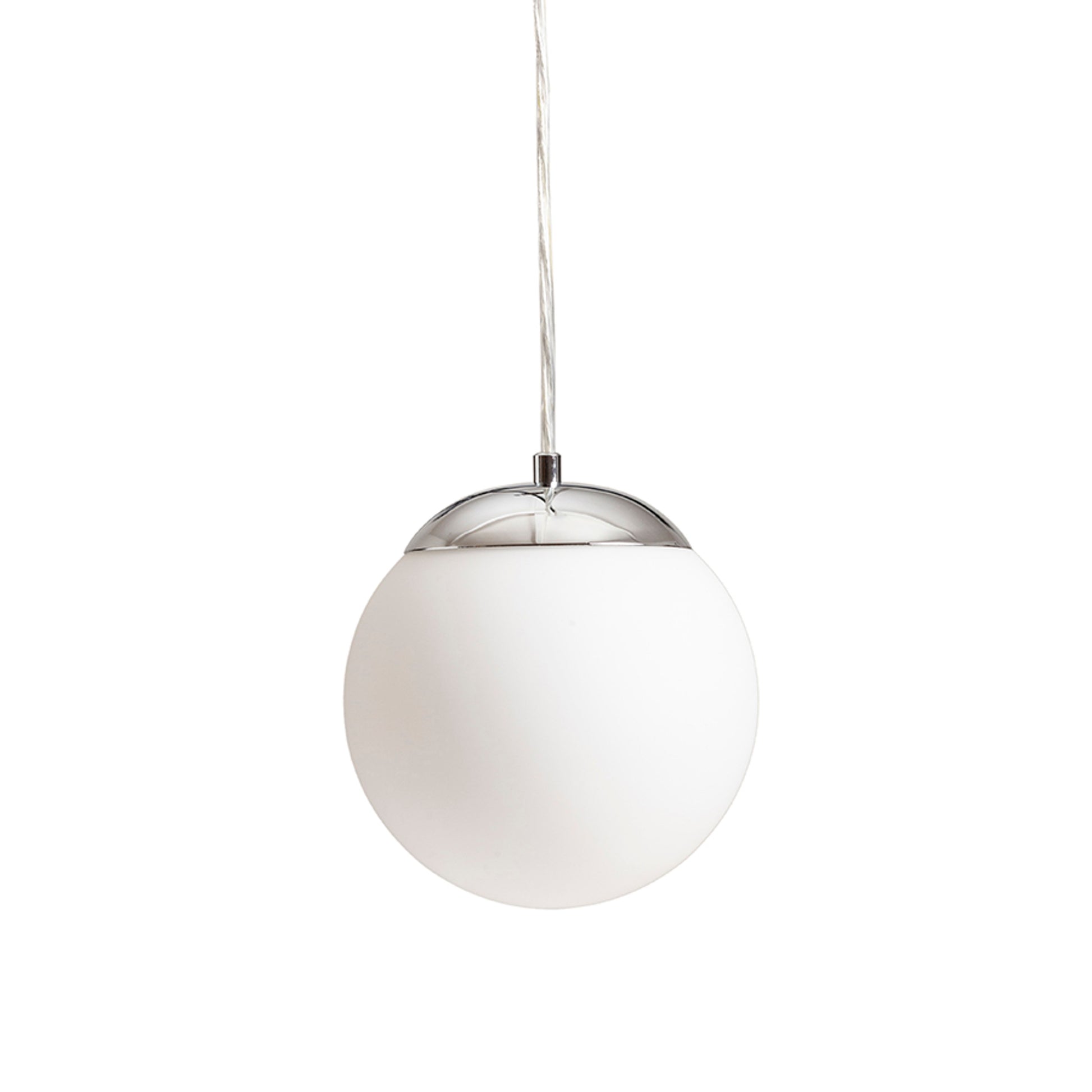 RENDL pendant lamp BOLLY 17 pendant  opal-colored glass/chrome 230V LED E27 11W IP44 R13692 6
