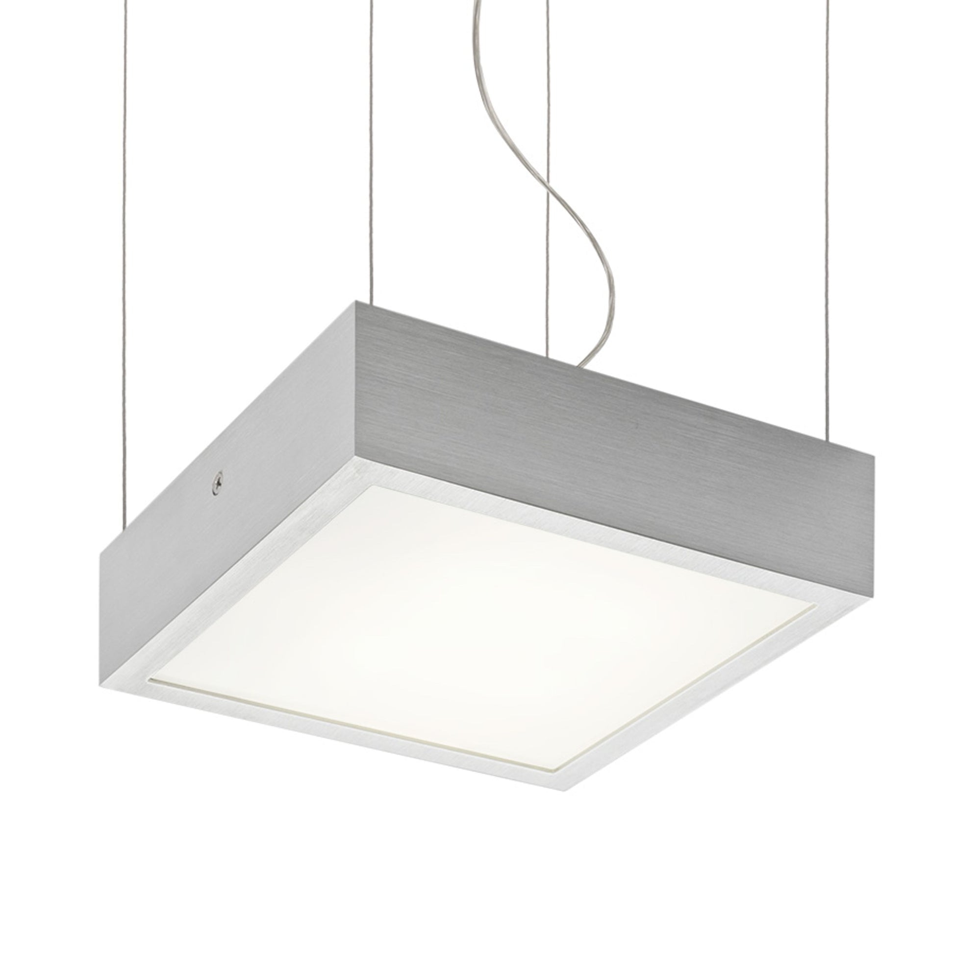 RENDL pendant lamp STRUCTURAL LED 20x20 pendant  brushed aluminum 230V LED 12W  3000K R13709 1