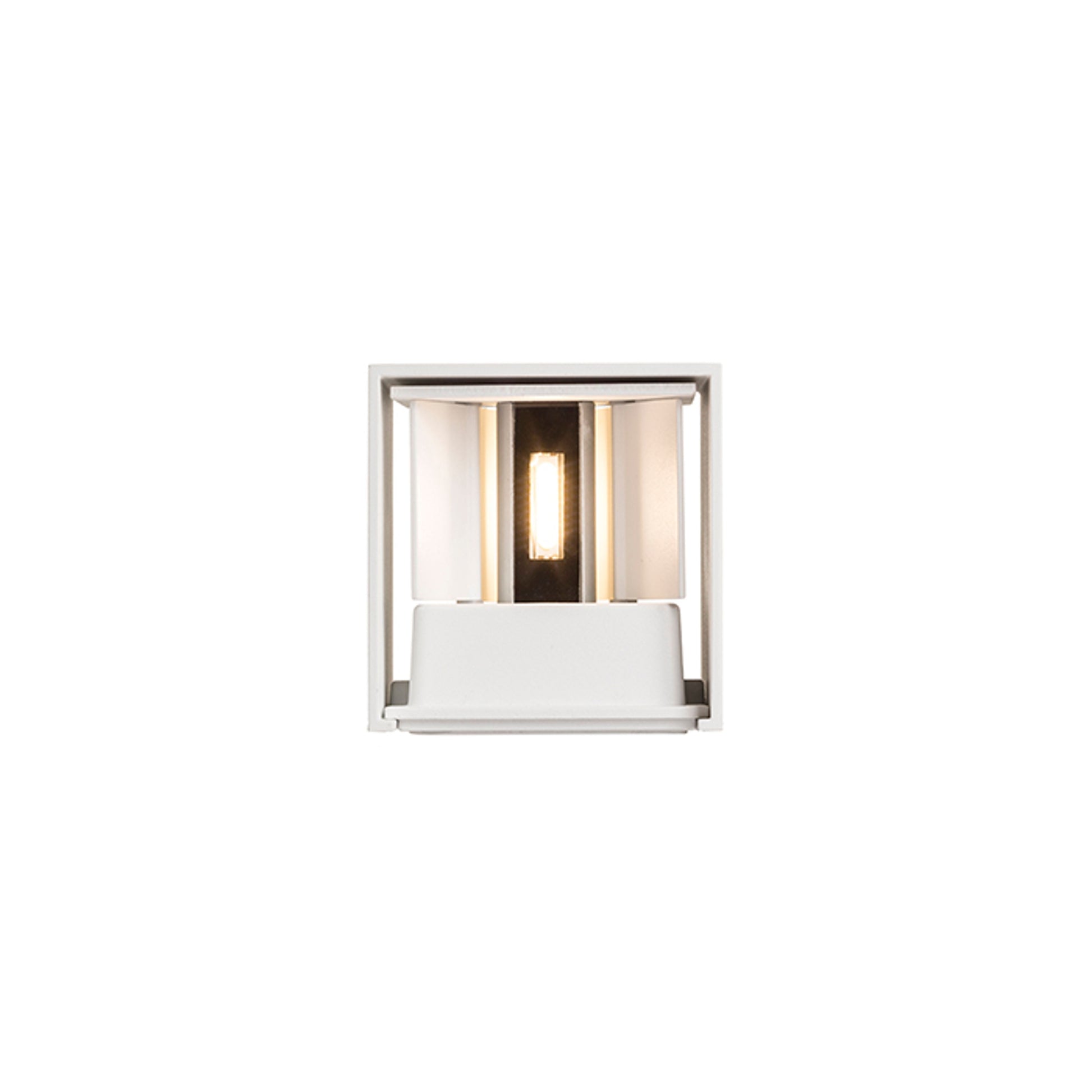 RENDL outdoor lamp TITO SQ DIMM wall white  230V LED 2x3W IP65  3000K R13738 9