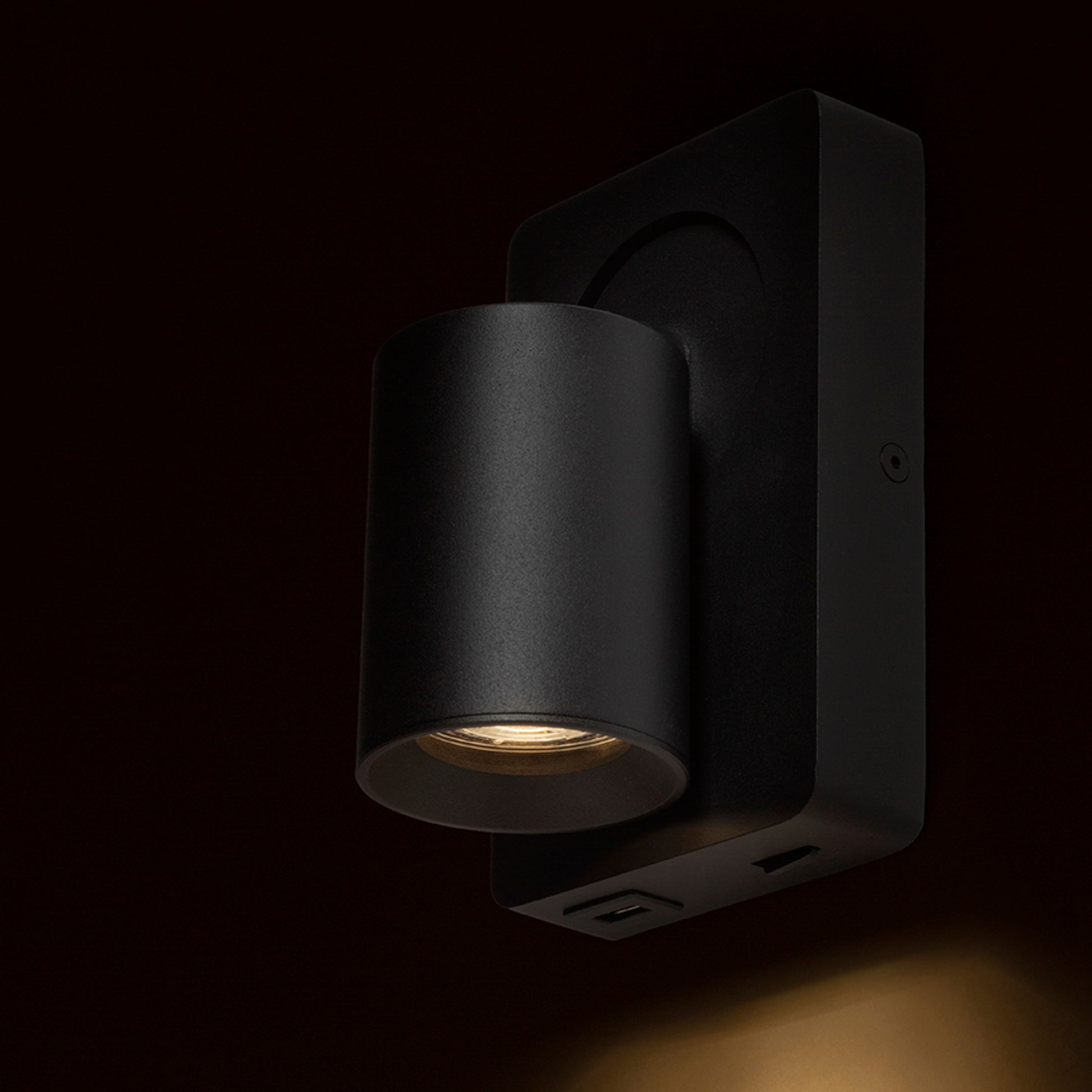 RENDL spotlight VOLTERA USB wall black  230V LED GU10 9W R13764 6