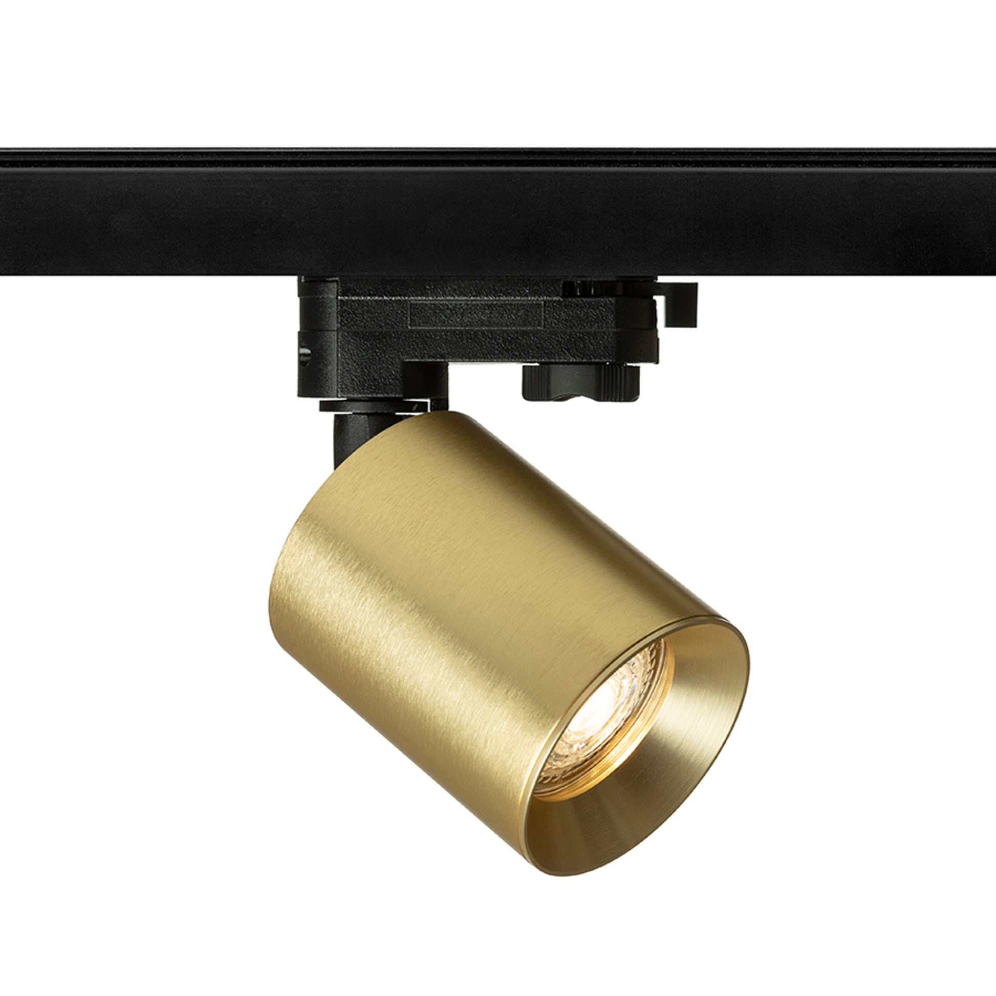 RENDL 3-circuit track system DARIO for 3-circuit tracks  brushed brass 230V LED GU10 9W R13875 1