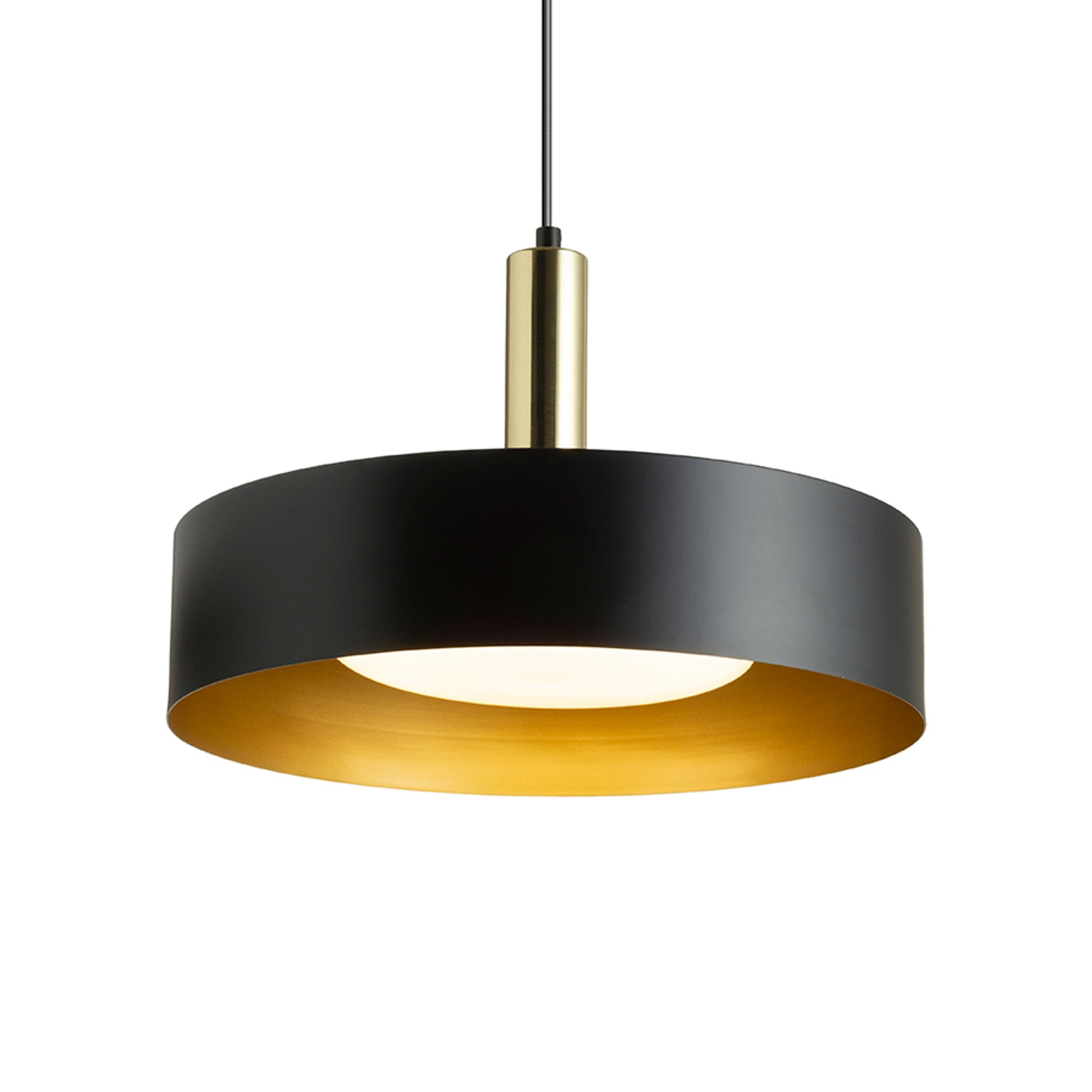 RENDL pendant lamp GIULIA 40 pendant black/gold brown brass 230V LED E27 30W R13913 8