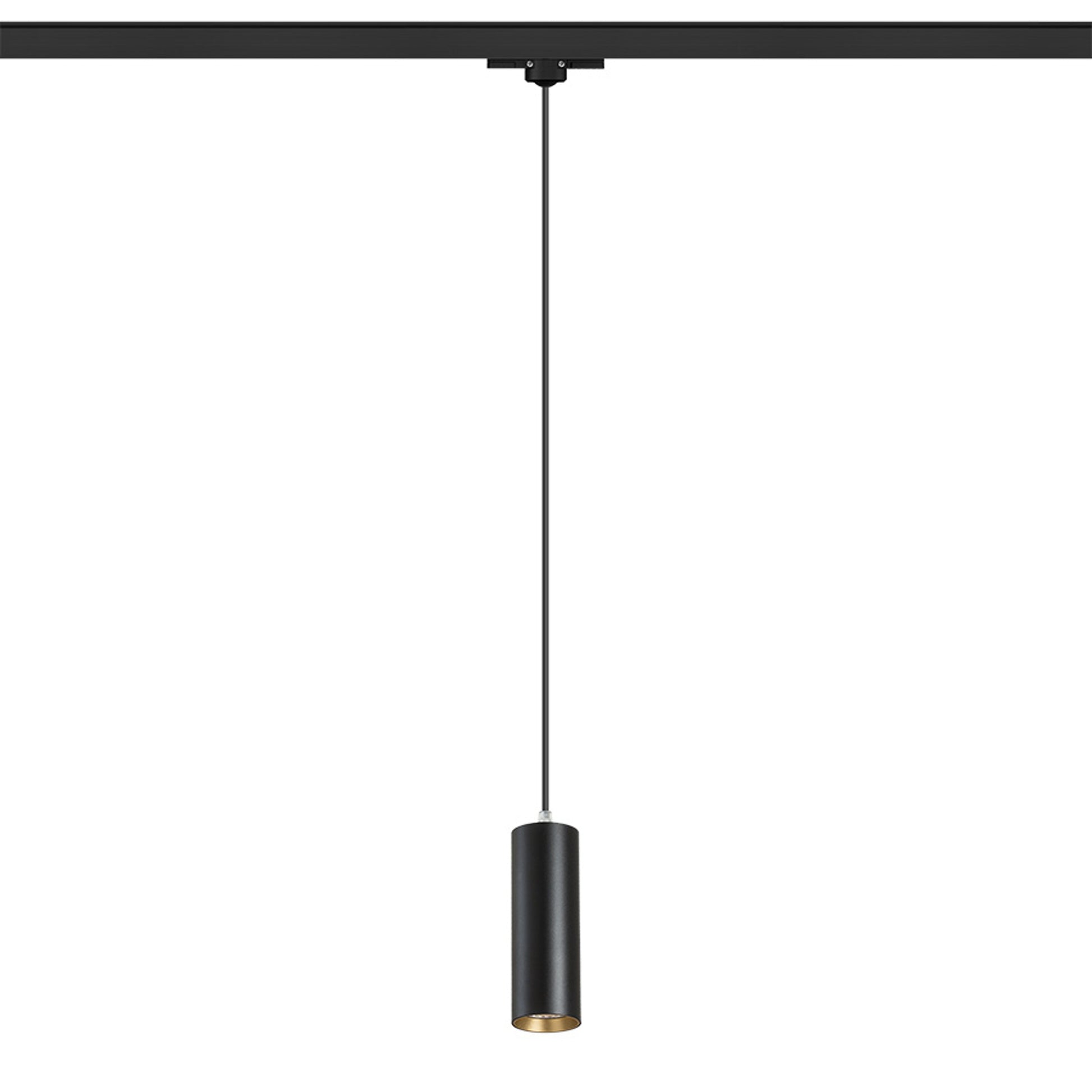 RENDL 3-circuit track system MAVRO for 3-circuit tracks pendant black/gold 230V LED 12W 38° 3000K R13985 1