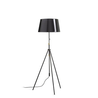 RENDL floor lamp LUTON/RIDICK floor shiny black golden foil/black/metal 230V LED E27 15W R14066 1