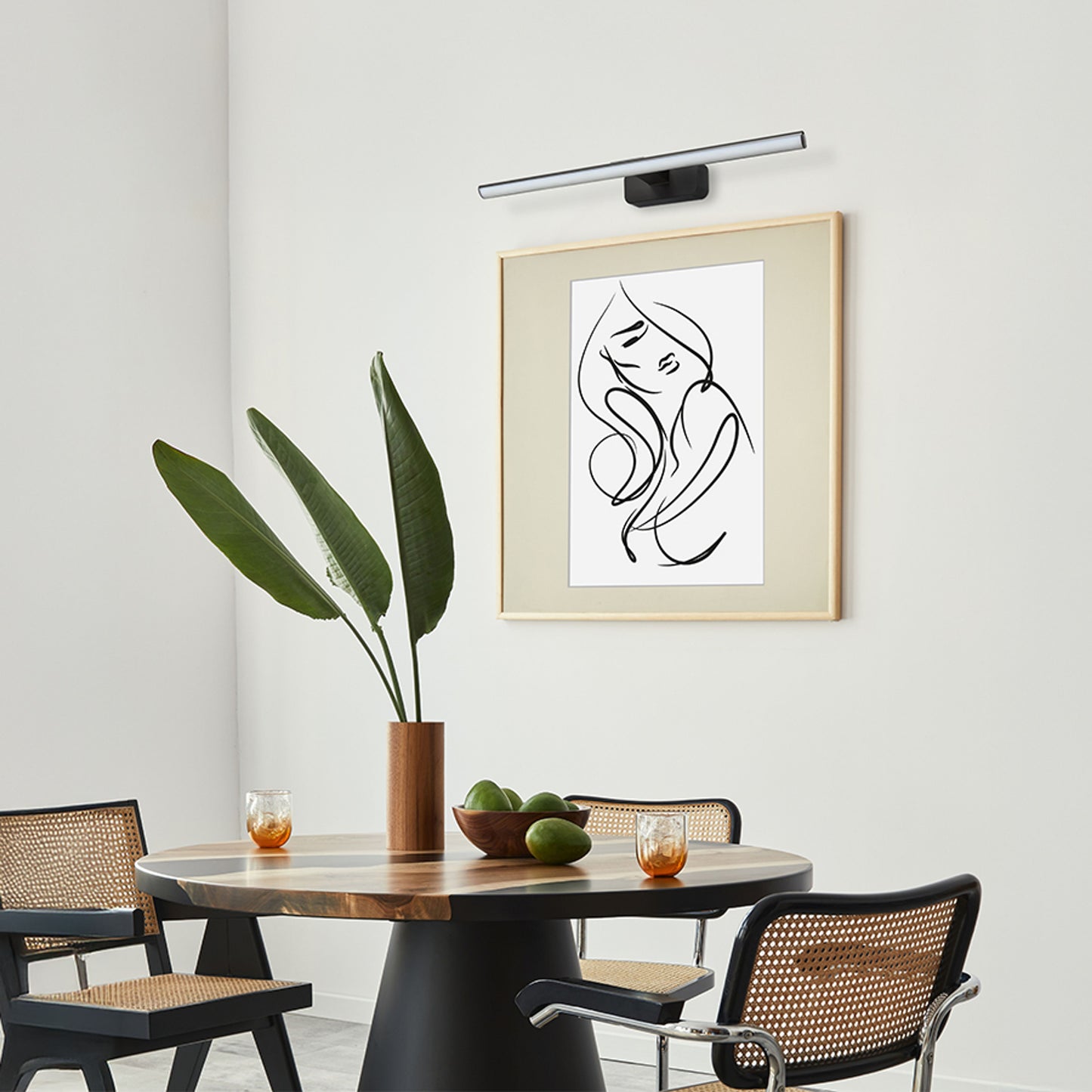 RENDL wall lamp ALISA 60 wall matte black plastic 230V LED 12W  3000K R14148 3