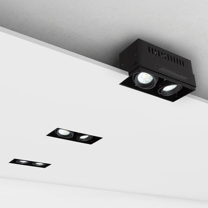 RENDL recessed light ELECTRA II GU10 frameless black 230V LED GU10 8W R14168 3