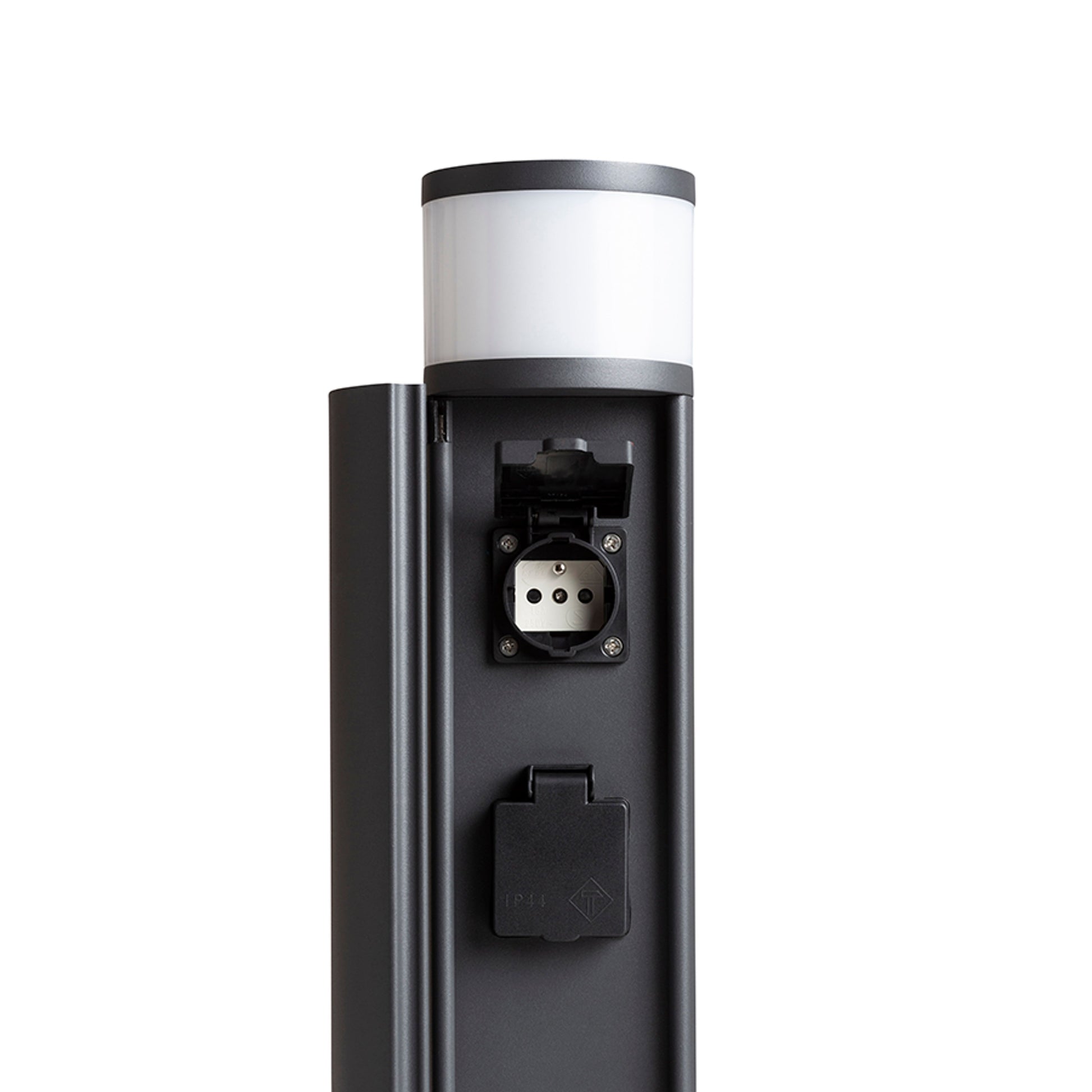 RENDL outdoor lamp JEAN 50 bollard with power sockets anthracite grey  230V LED G9 5W IP54 R14173 3
