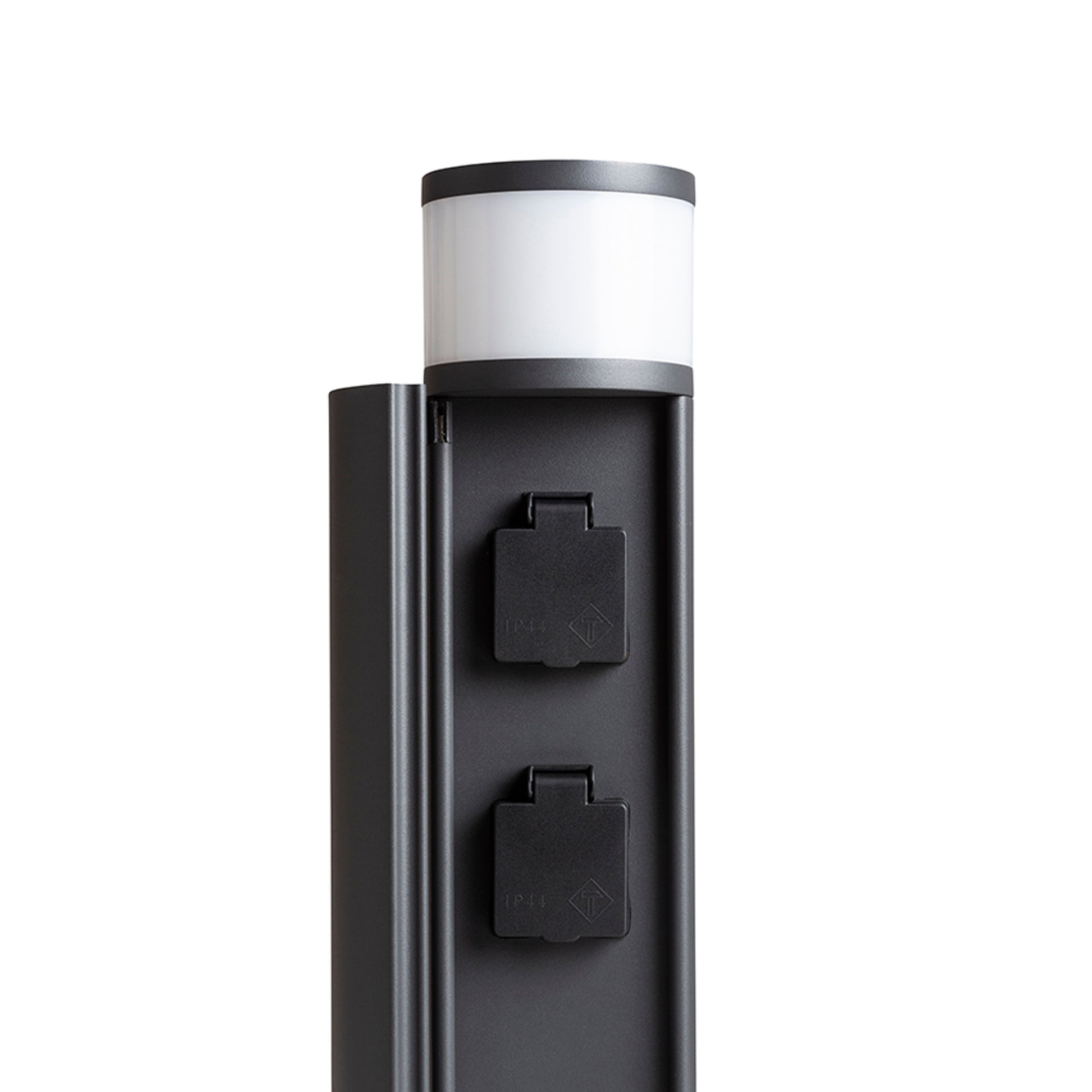 RENDL outdoor lamp JEAN 50 bollard with power sockets anthracite grey  230V LED G9 5W IP54 R14173 7