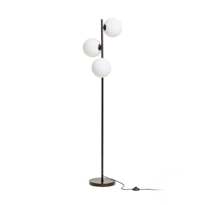 RENDL floor lamp ETHERIA floor black opal-colored glass 230V LED G9 3x7W R14593 1